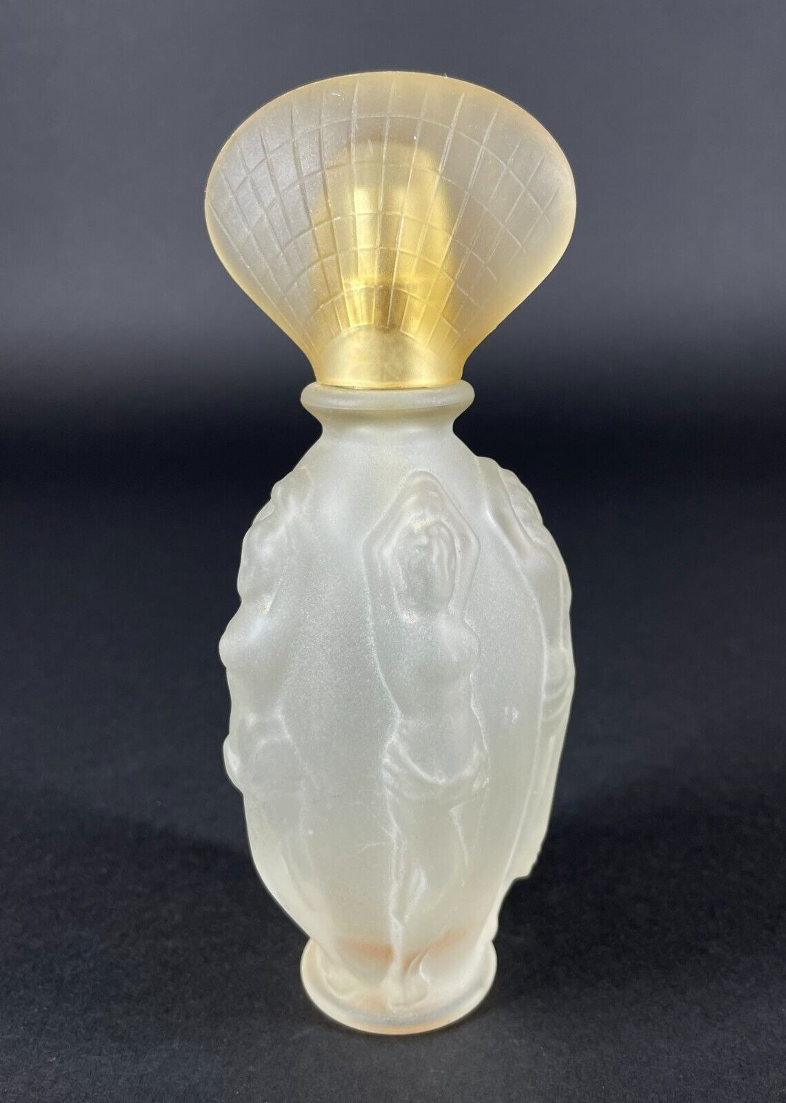 Vicky Tiel Sirene Perfume Atomizer 100 ml Art Deco Nudes Bottle w Shell Cap