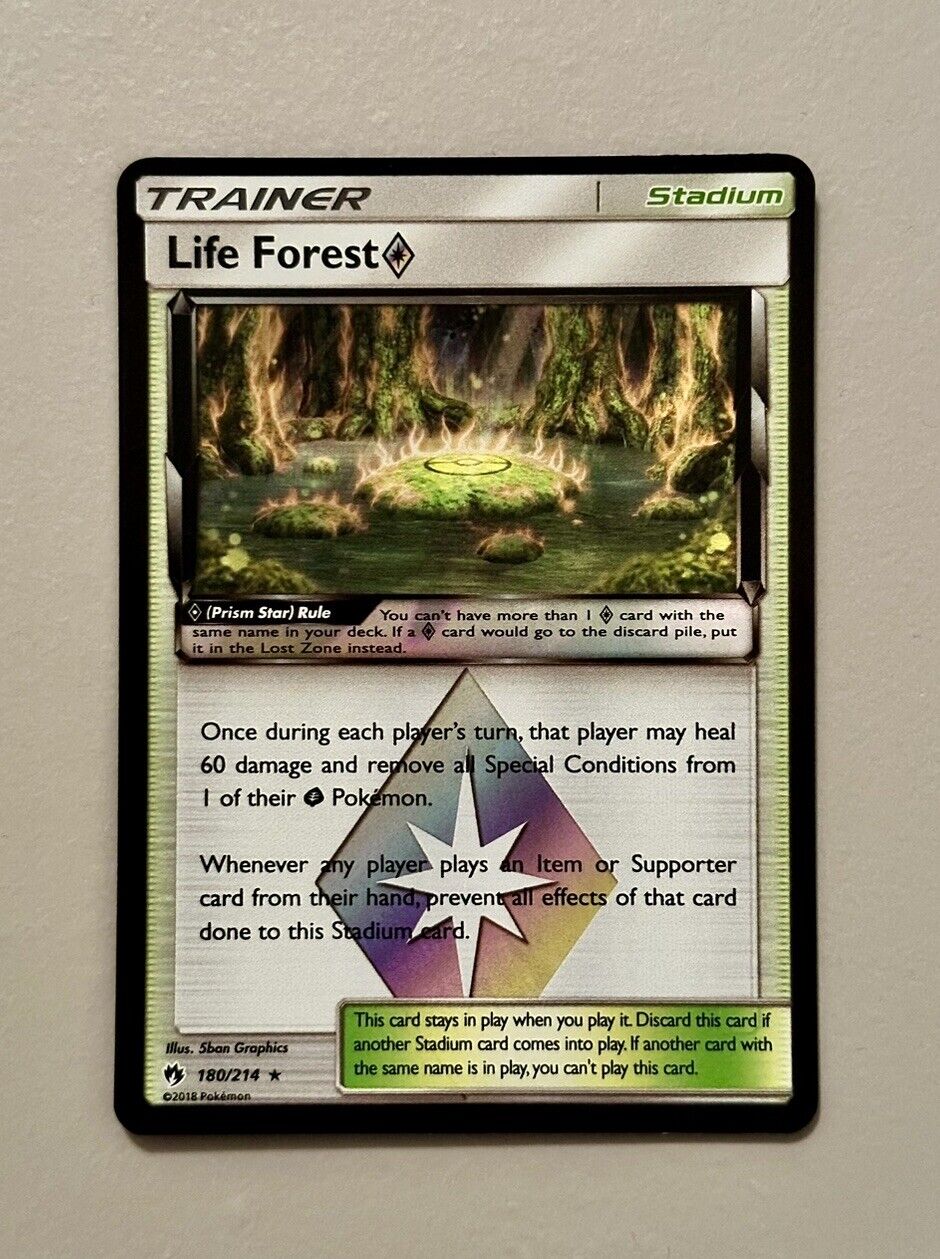 Life Forest Prism Star Holo - 180/214 Pokemon Lost Thunder