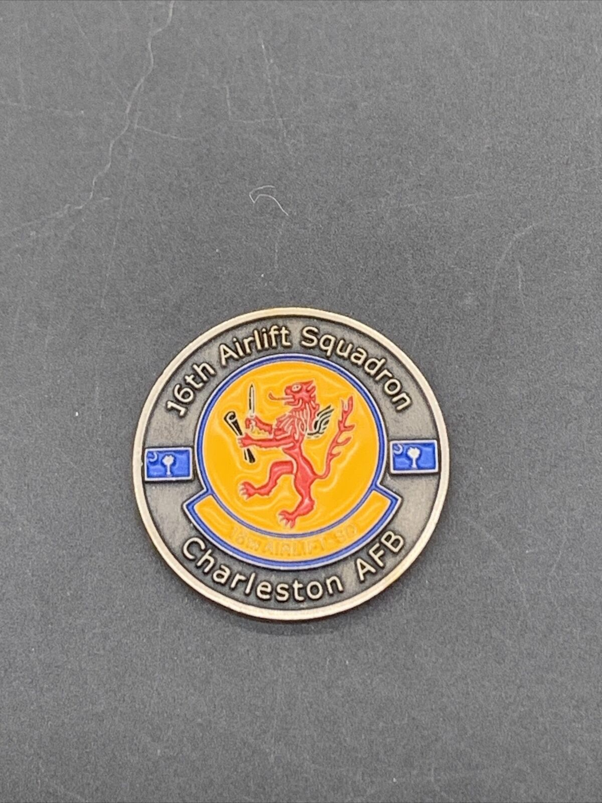 16th Airlift Squadron Charleston AFB Air Force Base Challenge Coin USAF