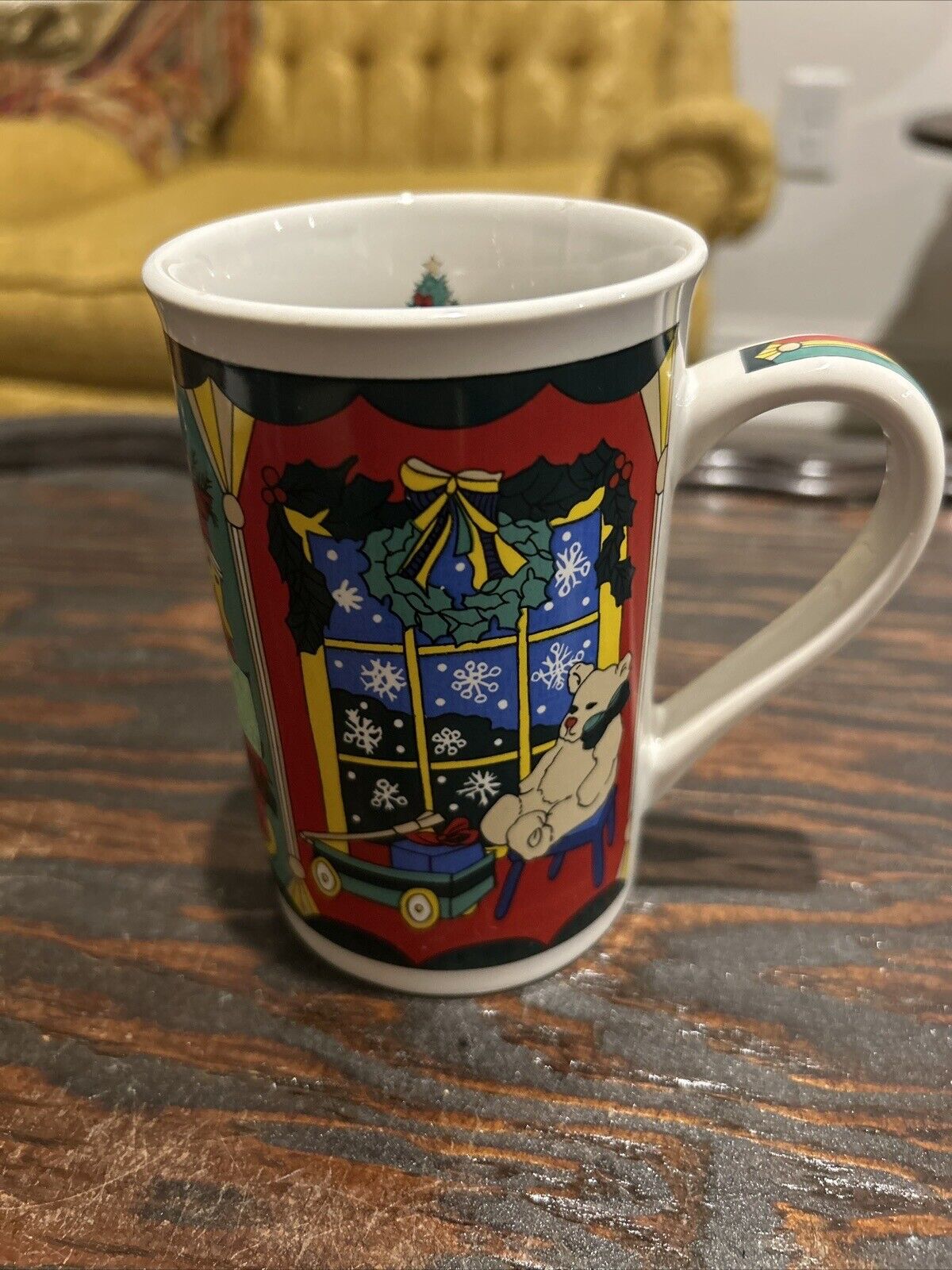 Vintage Collectible Fine Works Coffee Mug Christmas Limited Edition Used