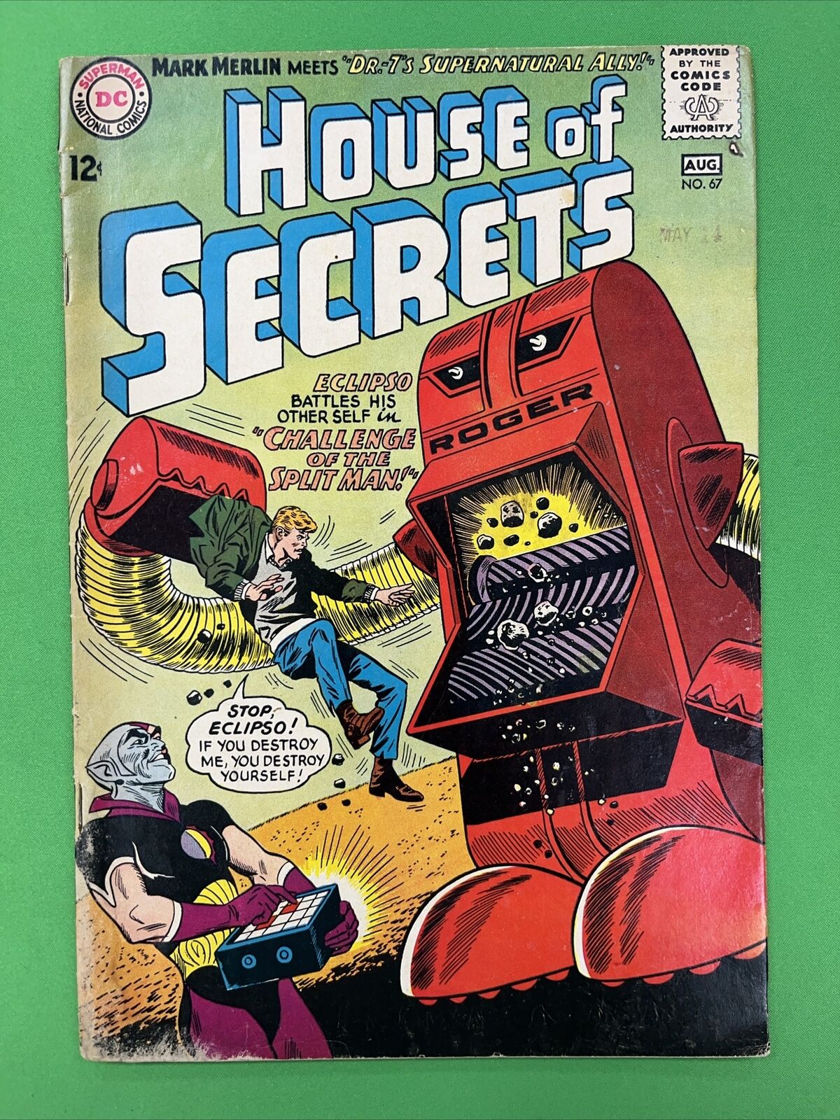 House of Secrets #67 - Silver Age Dick Dillin Cover - Eclipso Appearance