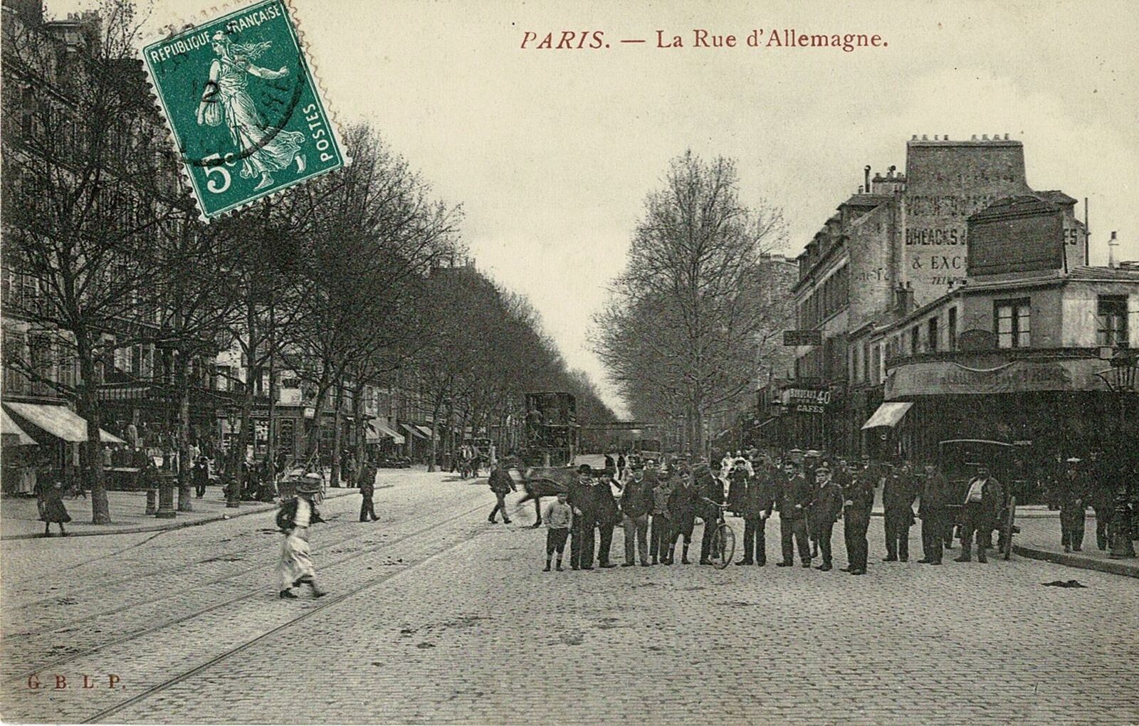 CPA - Paris - Rue d\'Deutschland 1912