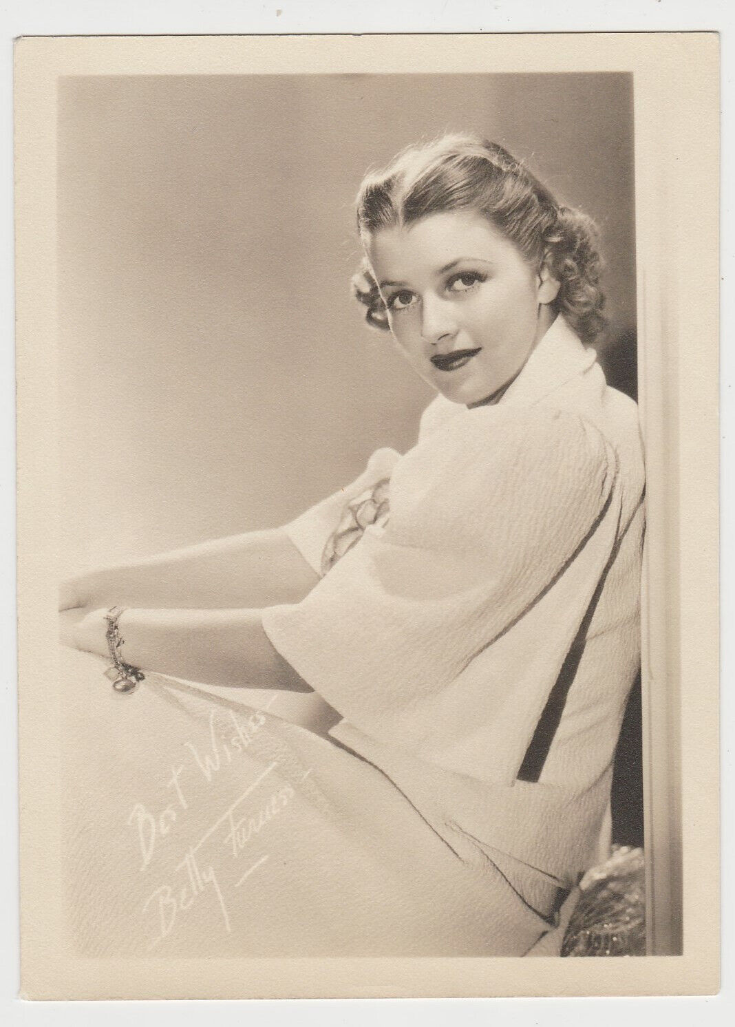 Betty Furness vintage 1930s era 5x7 Fan Photo - Film Star