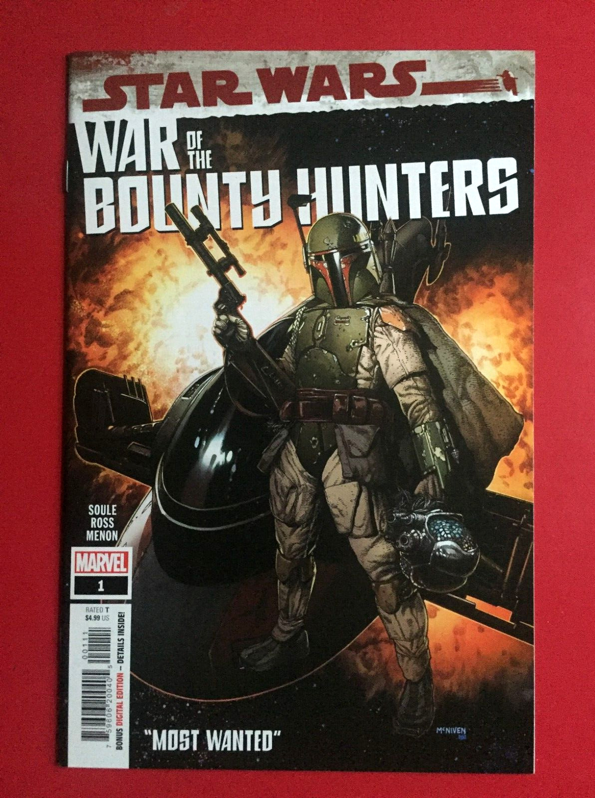 Star Wars WAR OF THE BOUNTY HUNTERS #1A (NM) MCNIVEN Cover Marvel 2021 Boba Fett
