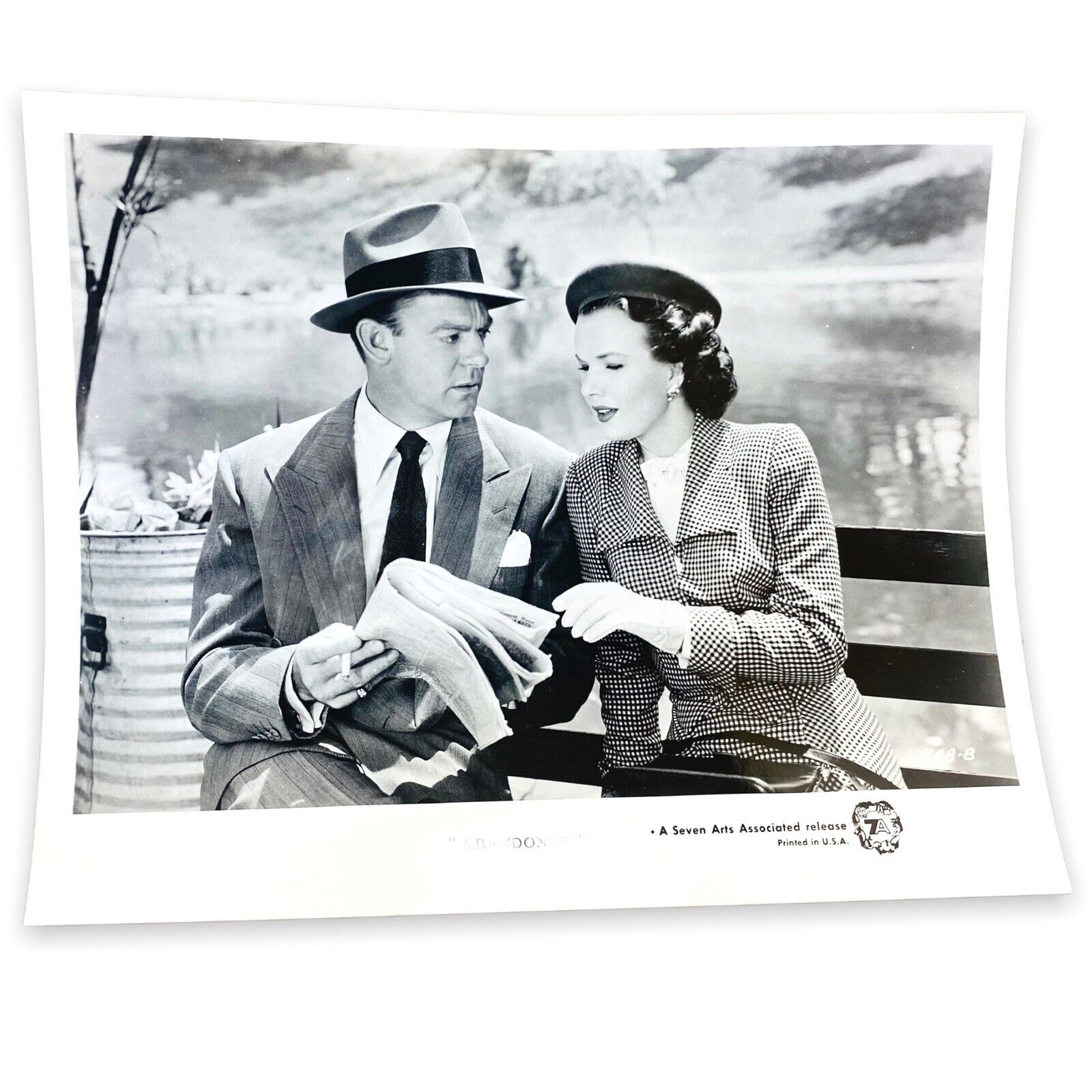 Abandoned Movie Publicity Photo with Gale Storm Dennis O\'Keefe 1940s Era Stars