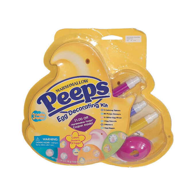  2004 Marshmallow Peeps Easter Egg Decorating Kit New In Sealed Package