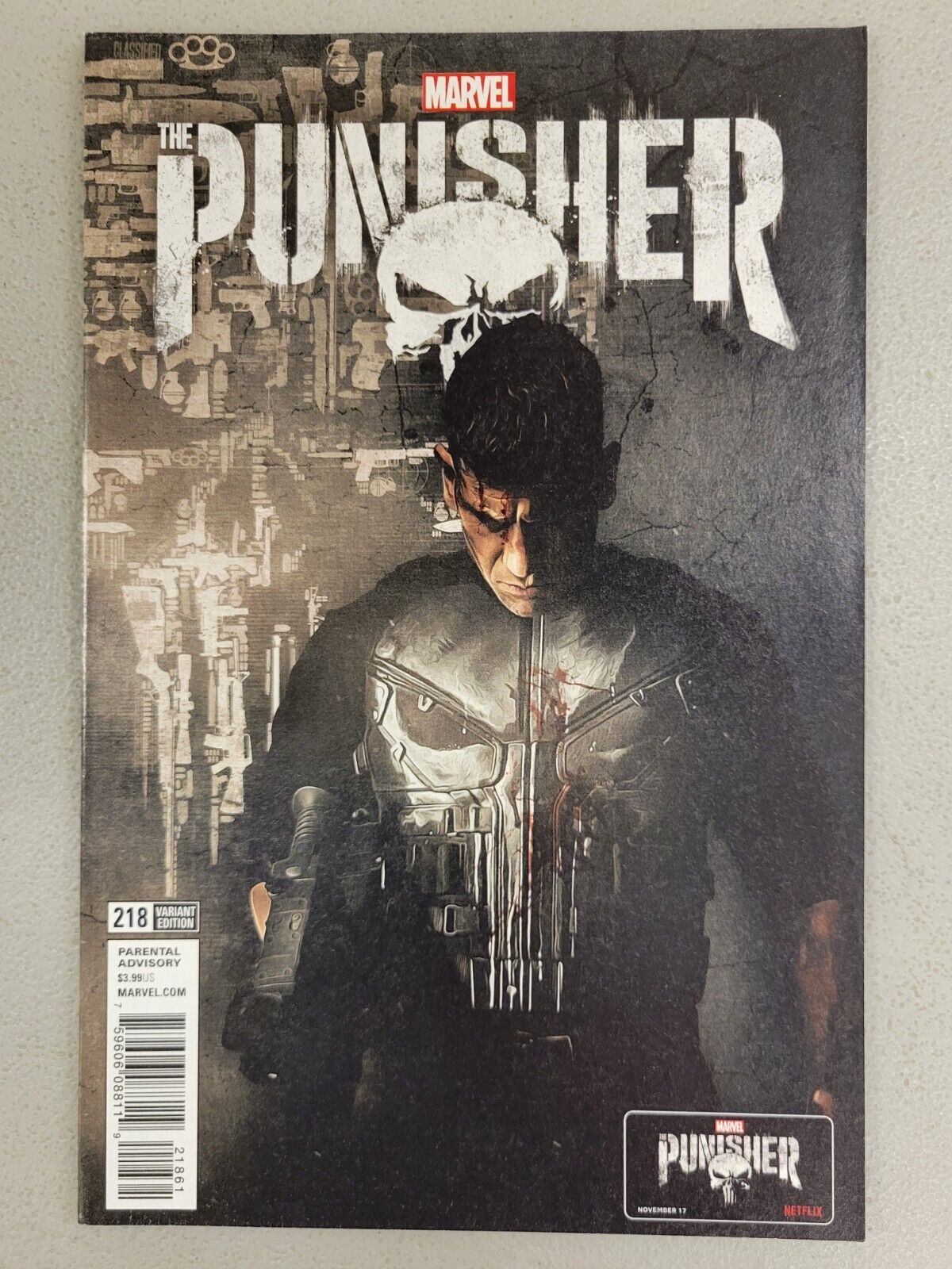 Punisher #218 Bernthal Netflix TV Variant Marvel Comics 2018*