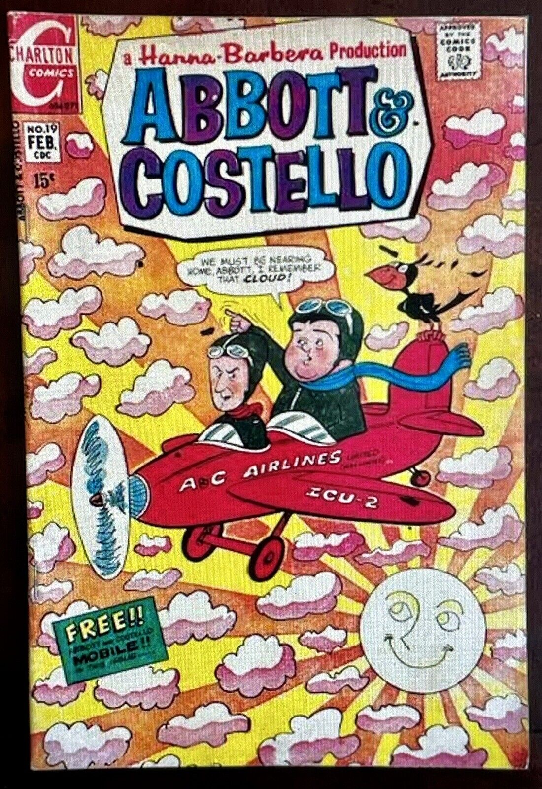Charlton Comics Abbott and Costello Comics Book # 19 1971 Hanna Barbera