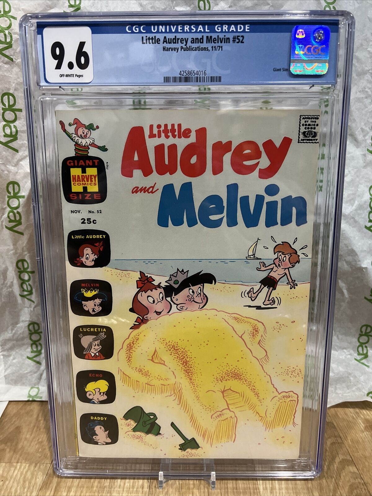 Little Audrey and Melvin #52 Cgc 9.6 Comic  1971 Off White  High Graded