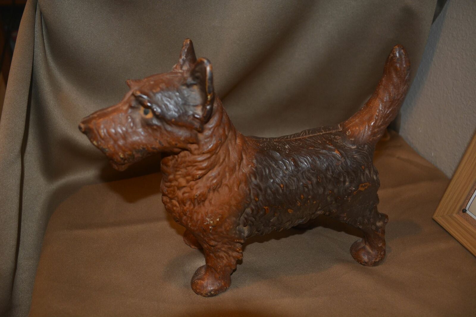 Antique Litco Terrier Dog Art made by Hubley