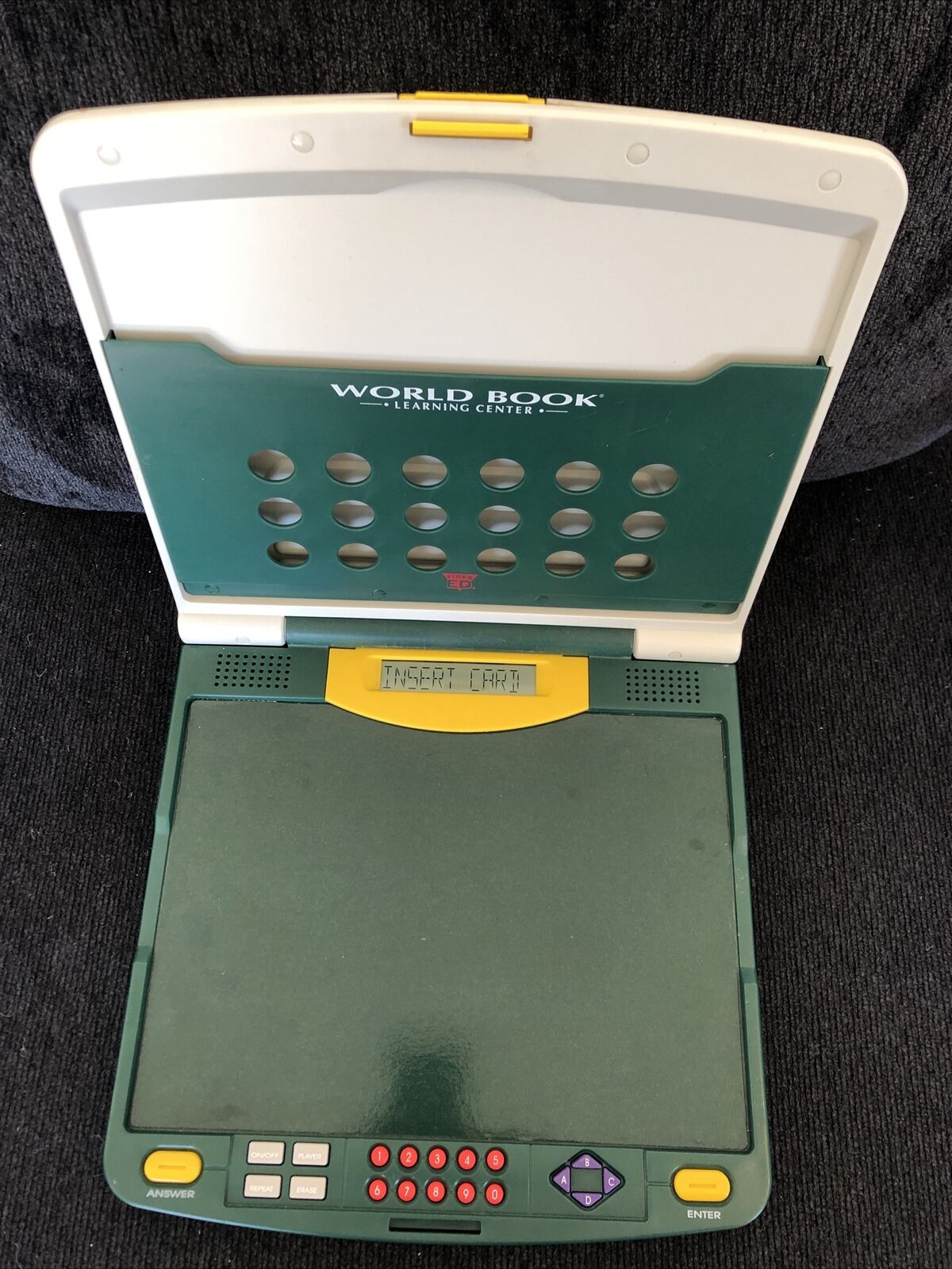 World Book Learning Center Electronic Educational 1996 Game - (For Parts only)