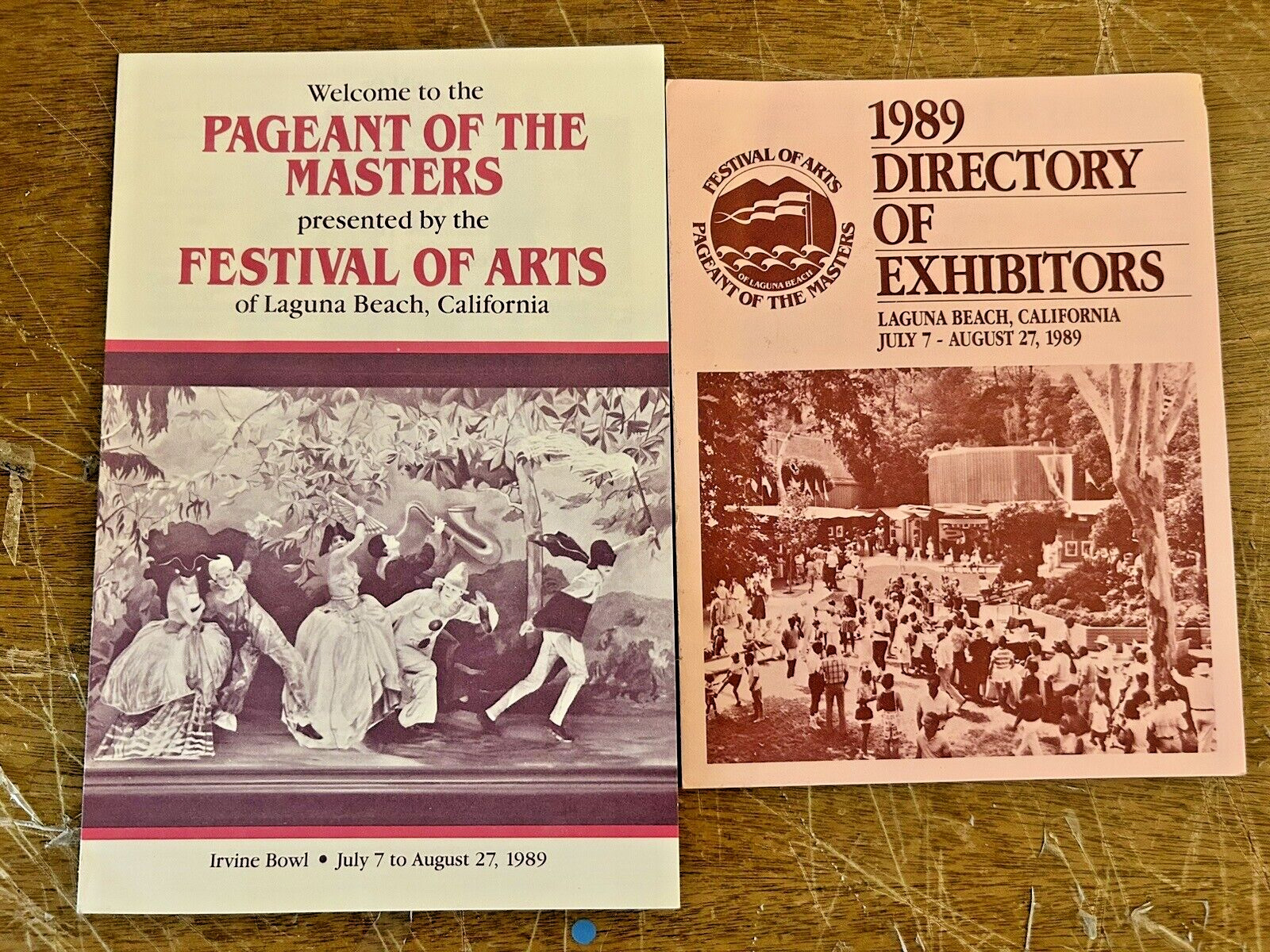 Festival of Arts Pageant of the Masters 1989 Pamphlet and Directory of Exhibits