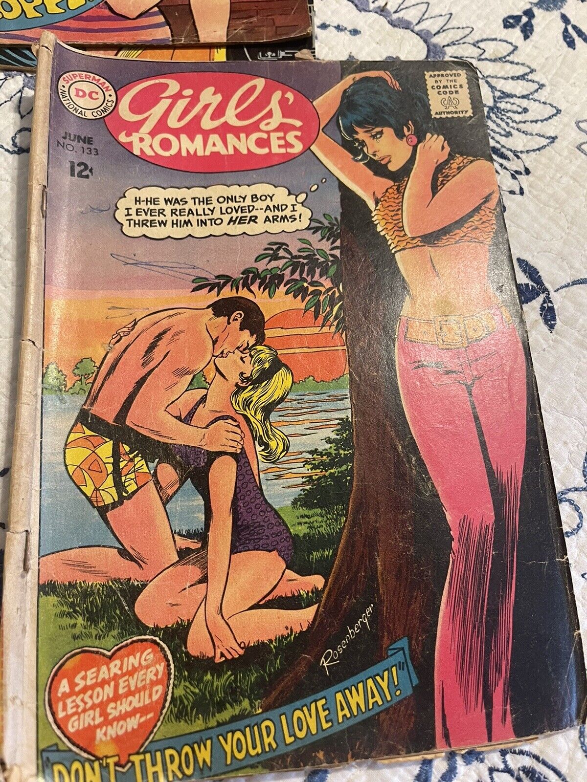 Girls Romances #133 DC 1968 Vintage Silver Age Romance Comic Book 