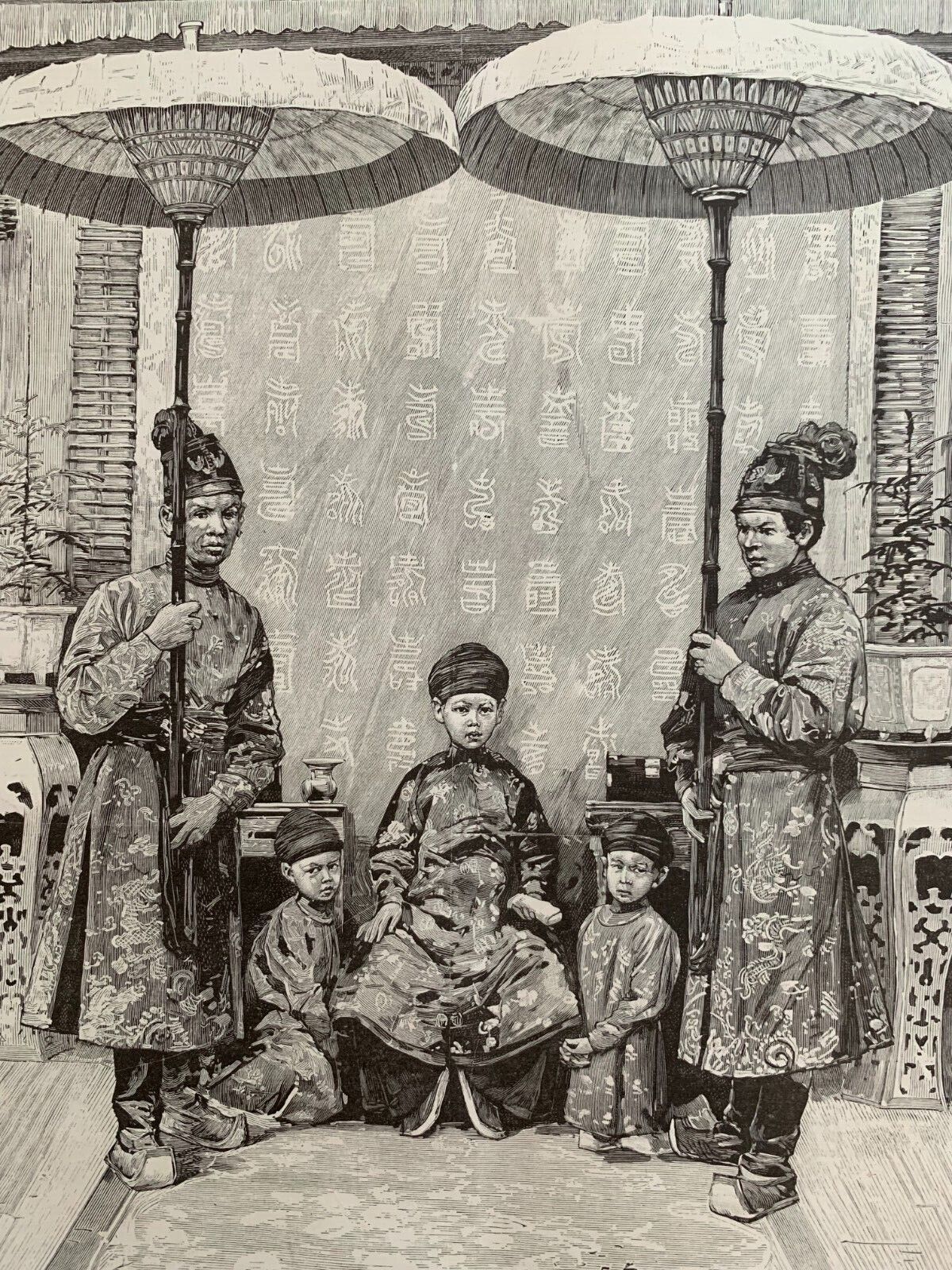 EMPEROR OF ANNAM - ILLUSTRATION - PORTRAIT - 1891