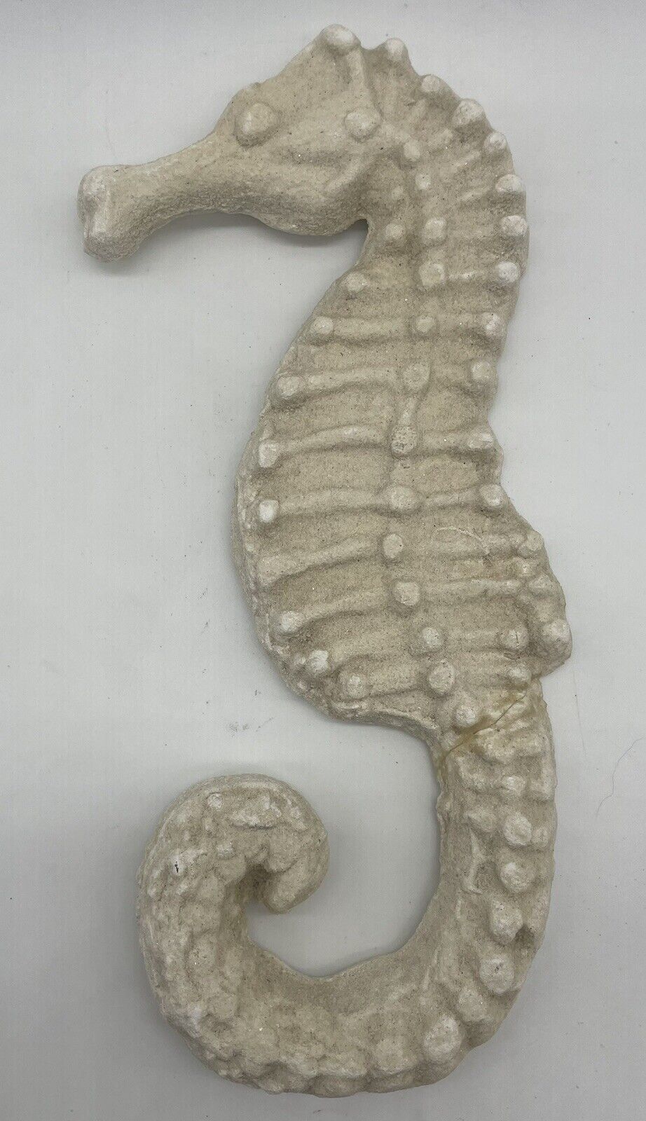 Faux Seahorse Wall Art 10 Inches Long Natural Looking Molded Cement Handmade
