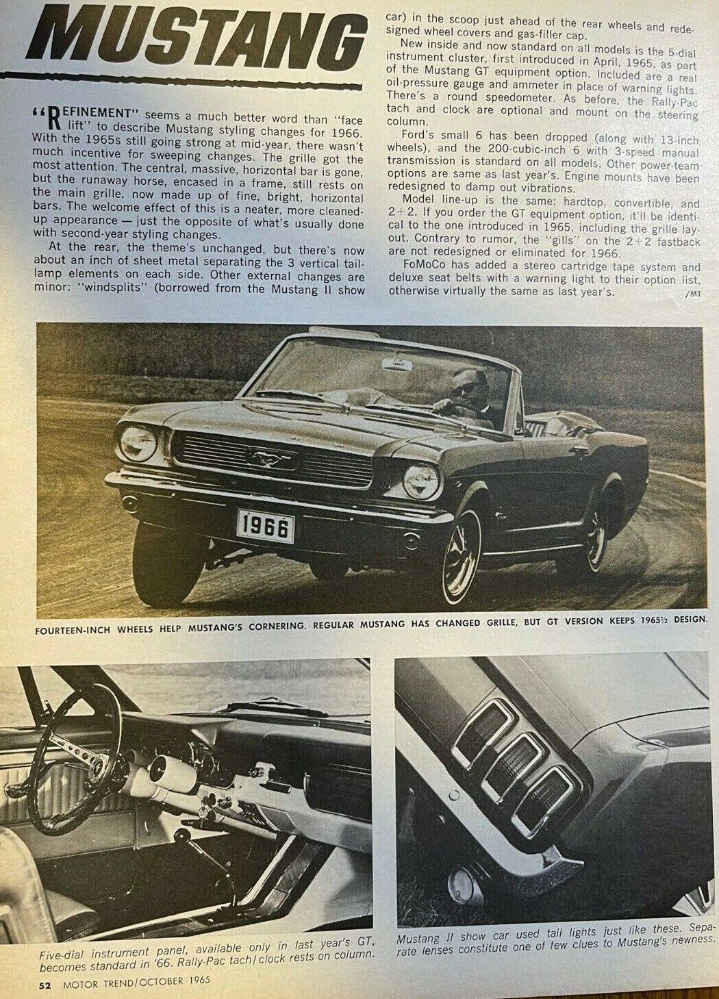 First Look 1966 Ford Mustang illustrated