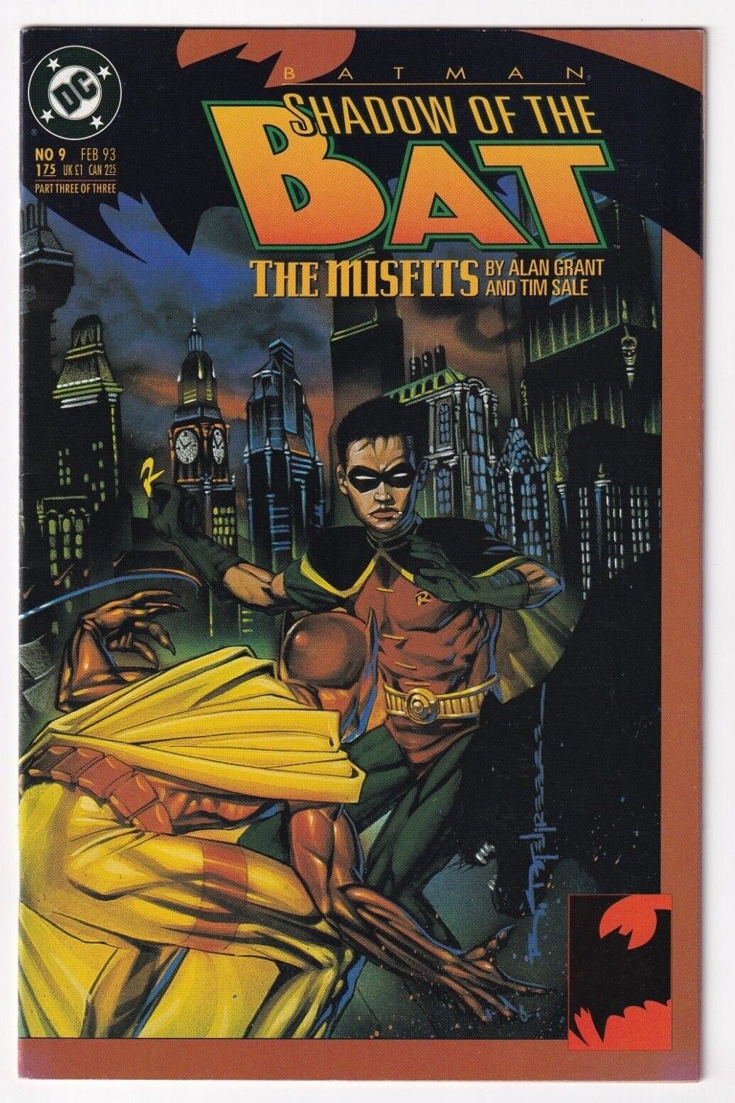 Batman Shadow Of The Bat #9 Misfits February 1993 DC Alan Grant Tim Sale Robin
