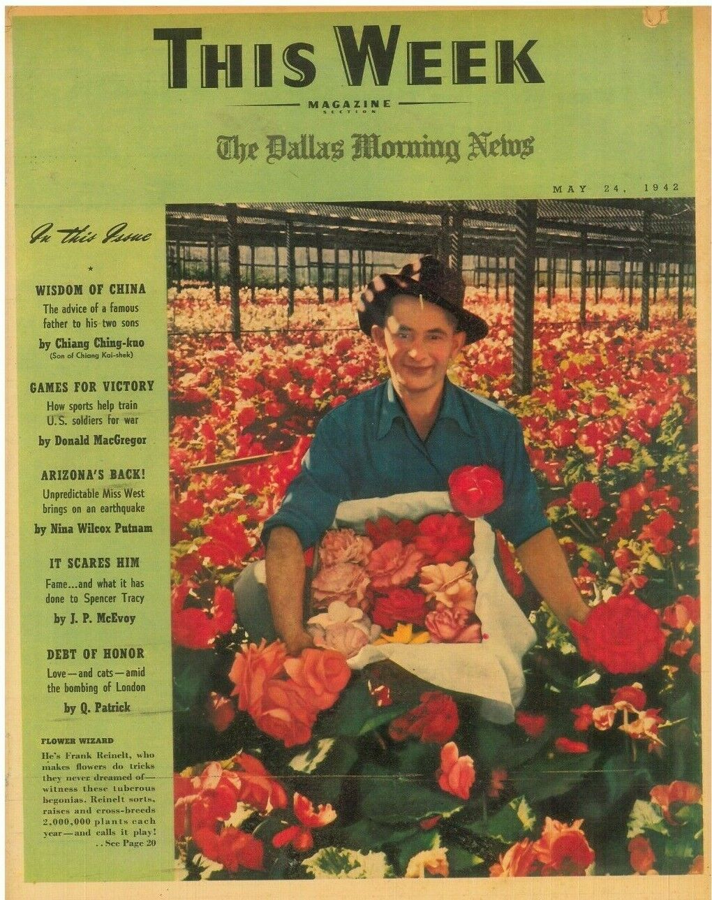 This Week Magazine May 24 1942 Nina Wilcox Putnam J P McEvoy Margaret E Sangster