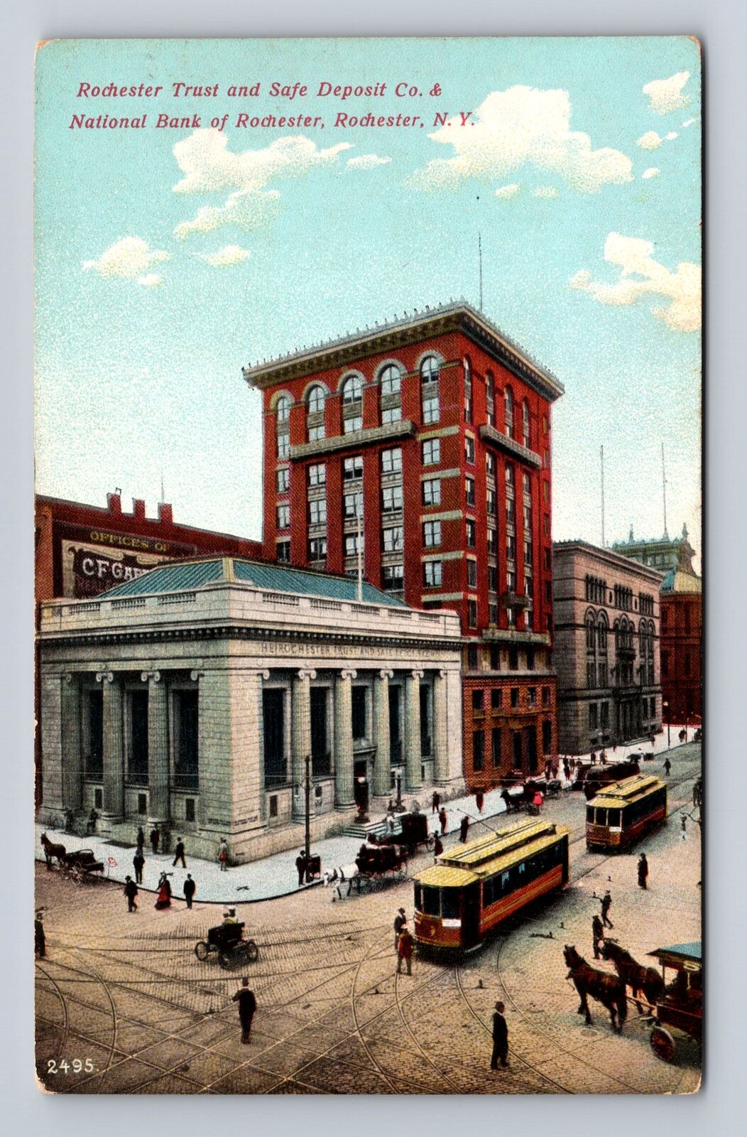 Rochester NY- New York Rochester Trust And Safe Deposit Company Vintage Postcard