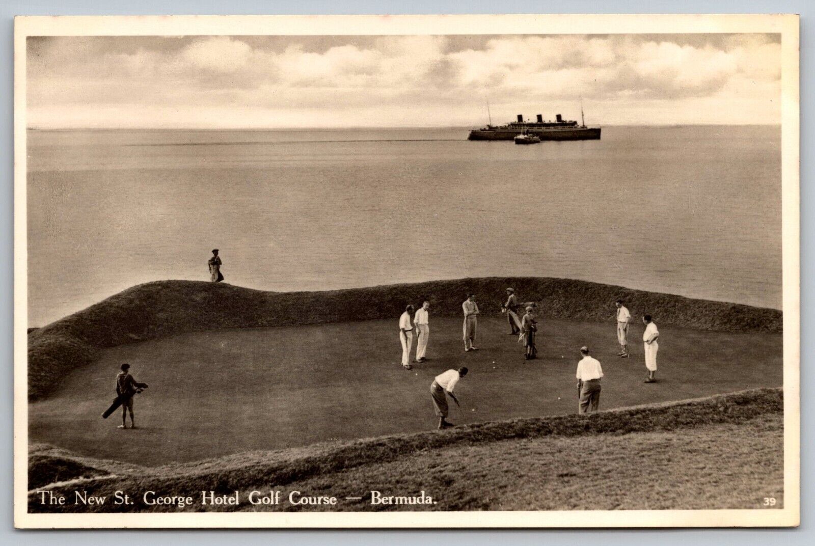 The New St. George Hotel Golf Course. Bermuda Vintage Postcard