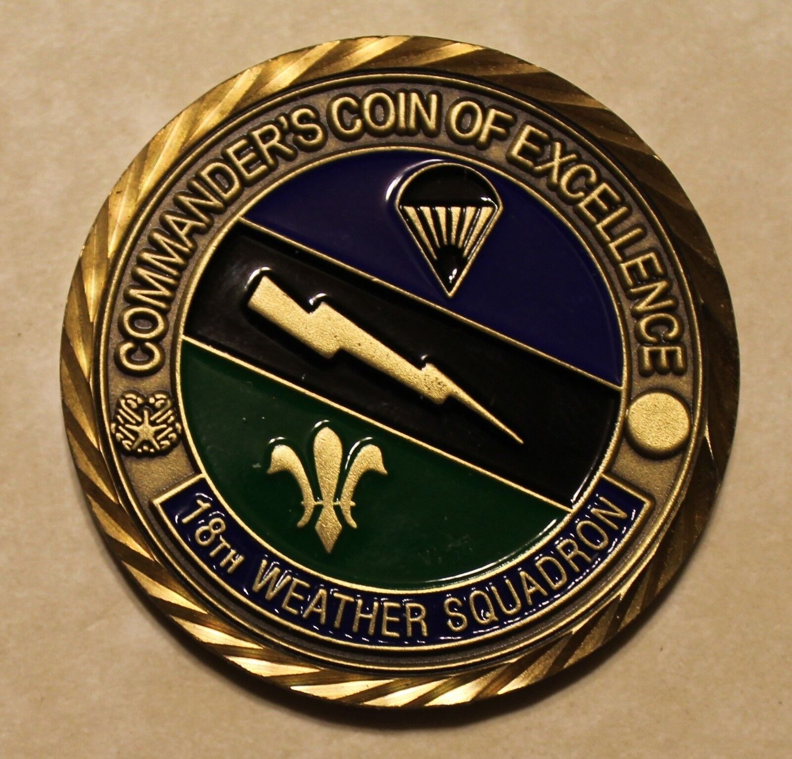 18th Weather Squadron Special Operations Commanders Air Force Challenge Coin