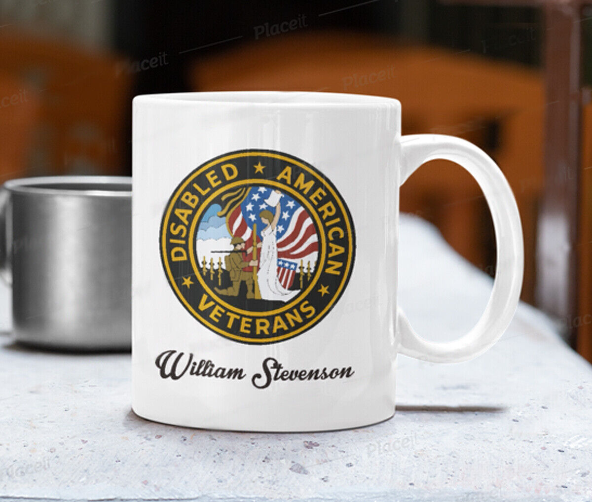 Disabled American Veterans Military 11oz. Coffee Mug Tea Cup PERSONALIZED