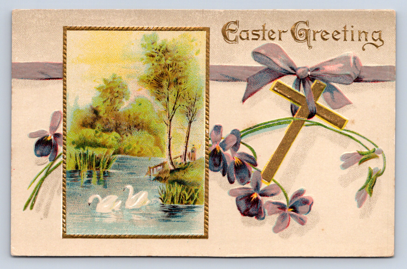 Vintage Postcard Easter Greetings 1910s