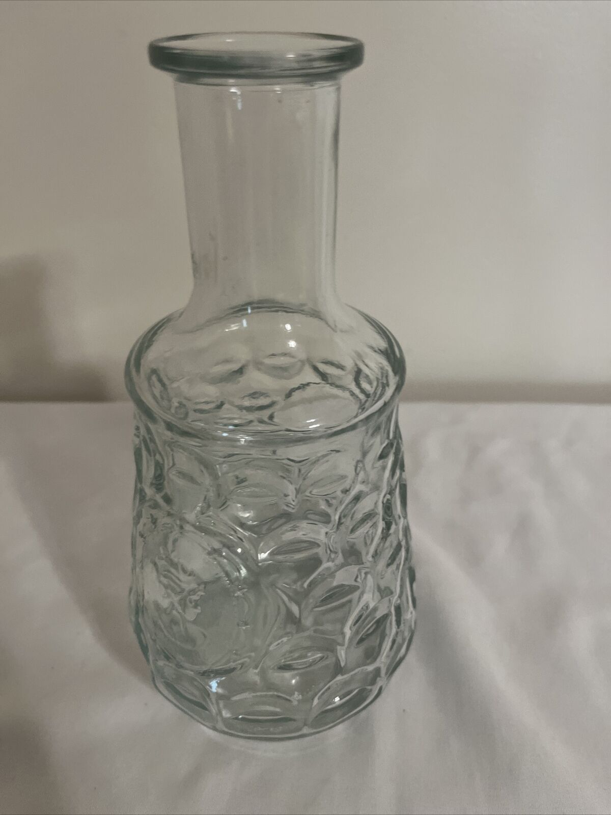 clear glass decanter vintage