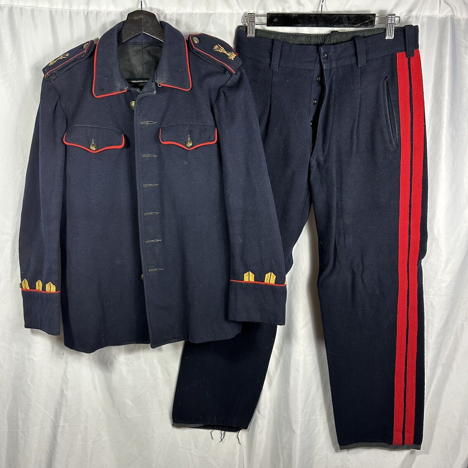 1930s 1940s Spanish Navy Uniform Jacket & Pants Civil War WWII Franco