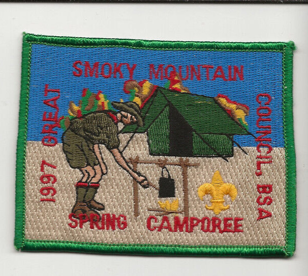 SMOKY MOUNTAIN COUNCIL / 1997 CAMP o REE patch / Cub Boy Scout BSA B-12