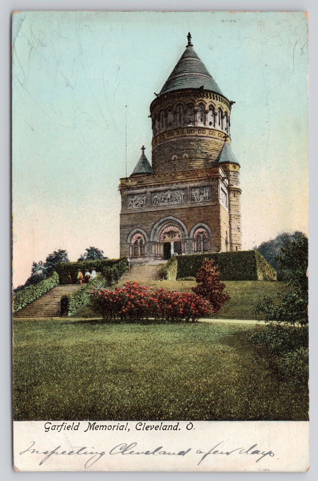 1907 President James Garfield Memorial Cleveland Ohio OH Postcard