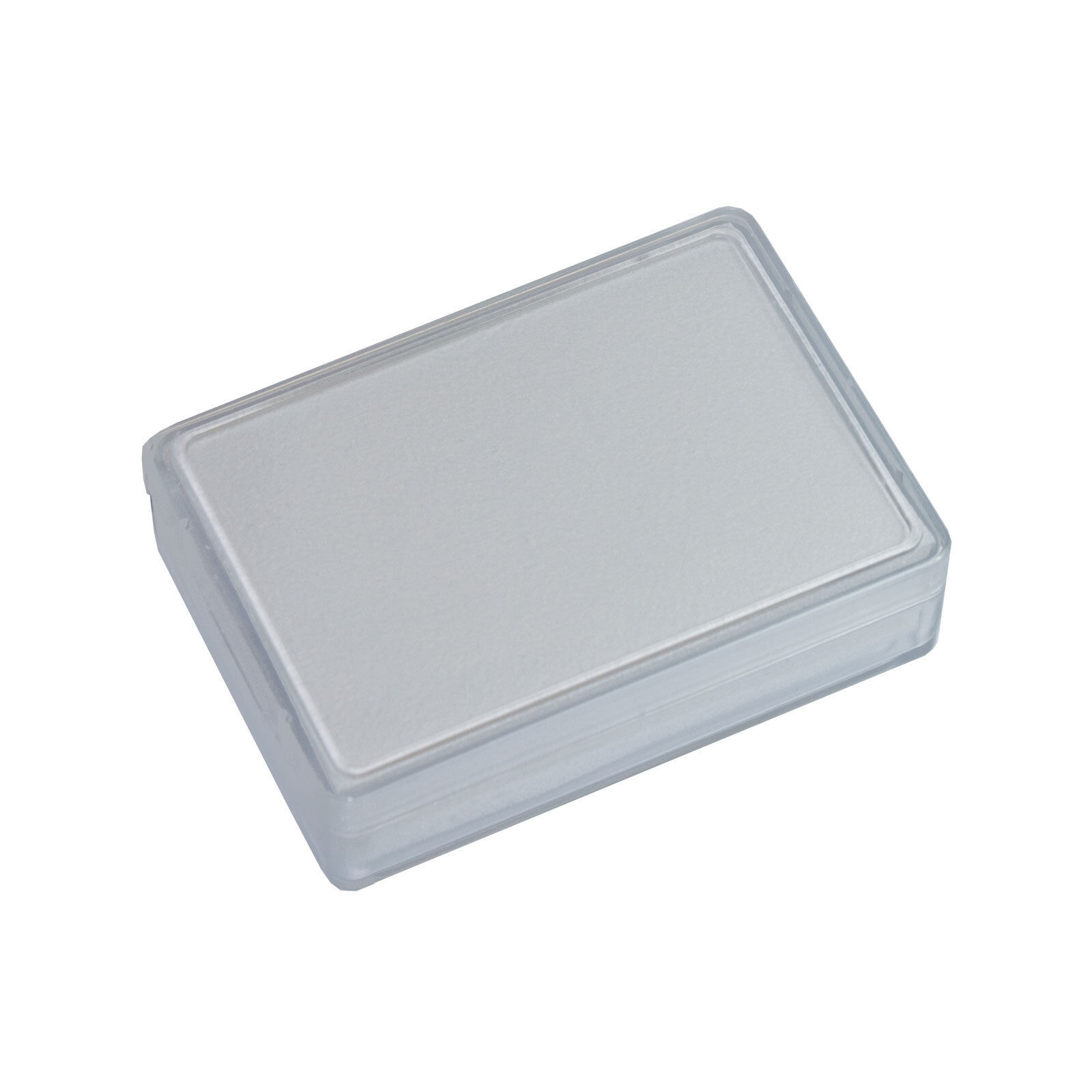 20 pcs clear boxes 38 x 58 x 17 mm with foam material - white