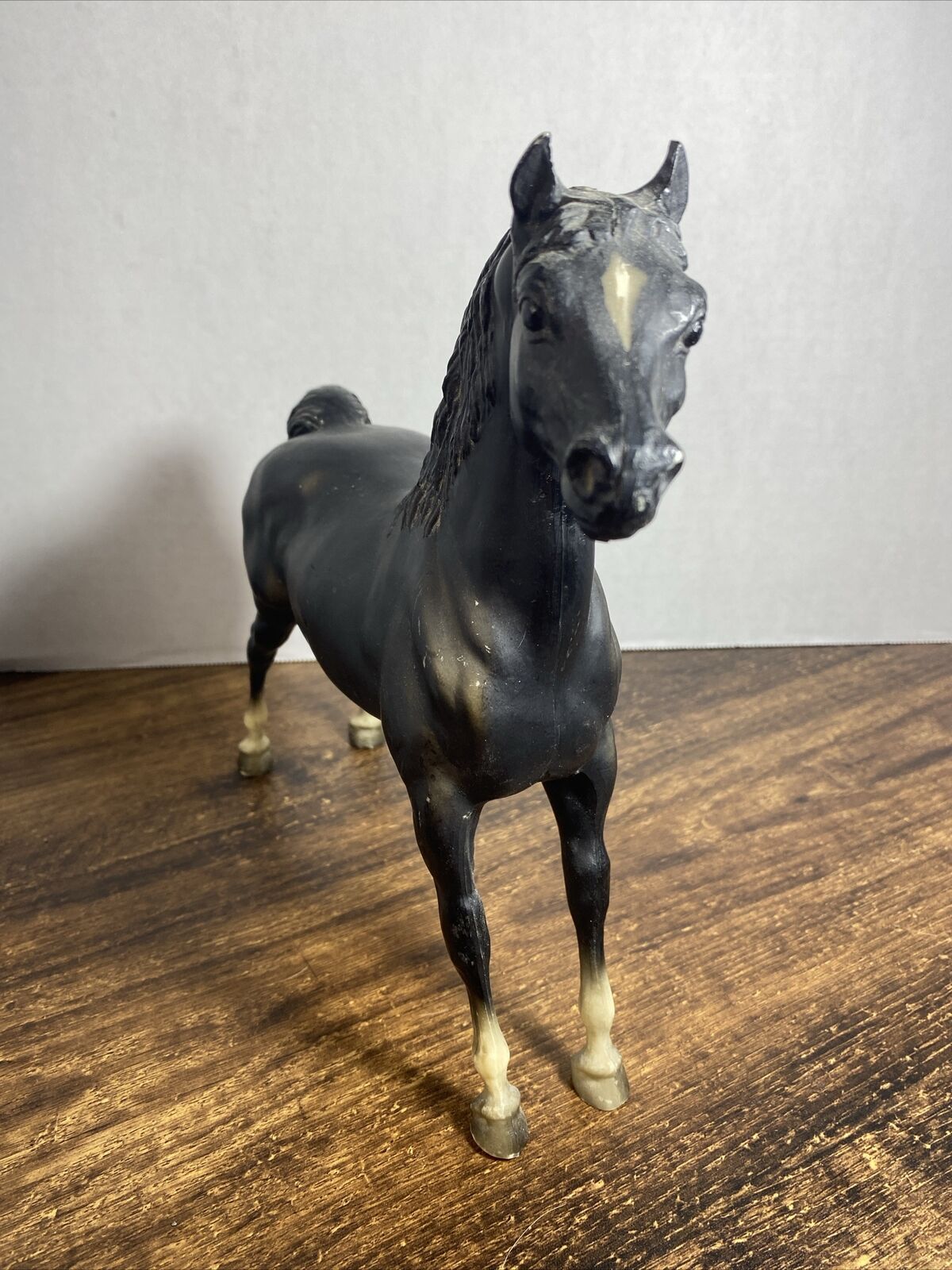 Vintage Breyer Molding Co. Horse Black & White Morgan Stallion