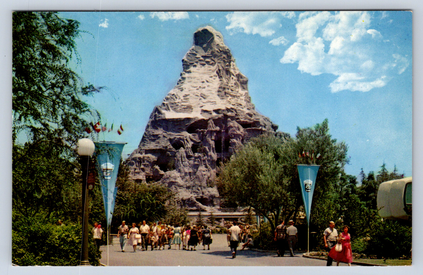 Vintage Postcard Disneyland Anaheim CA Matterhorn Tomorrowland