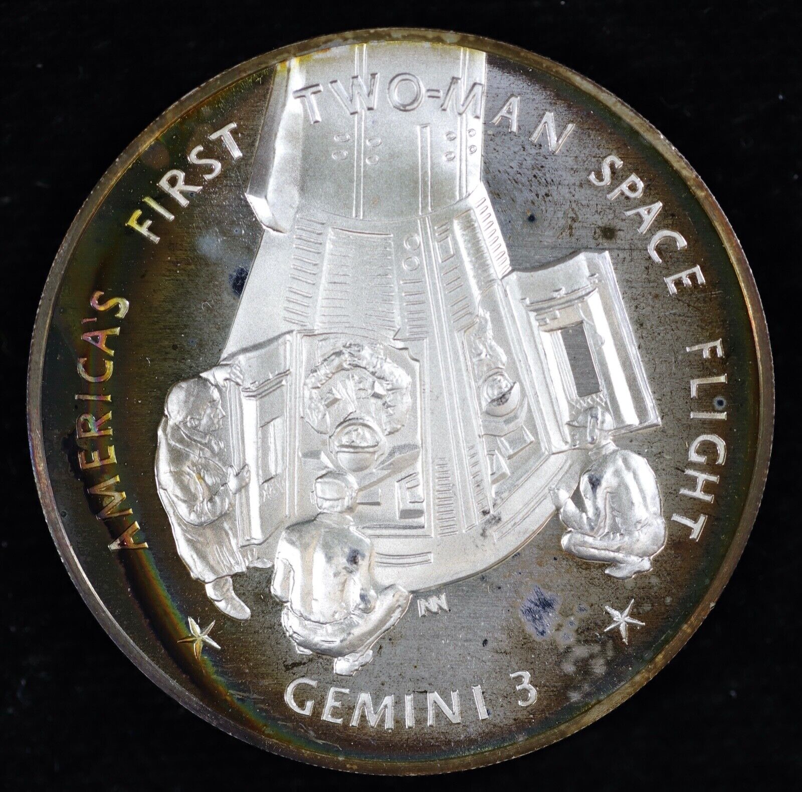 Gemini 3 America\'s First Two-man Space Flight Sterling Silver 26 Grams