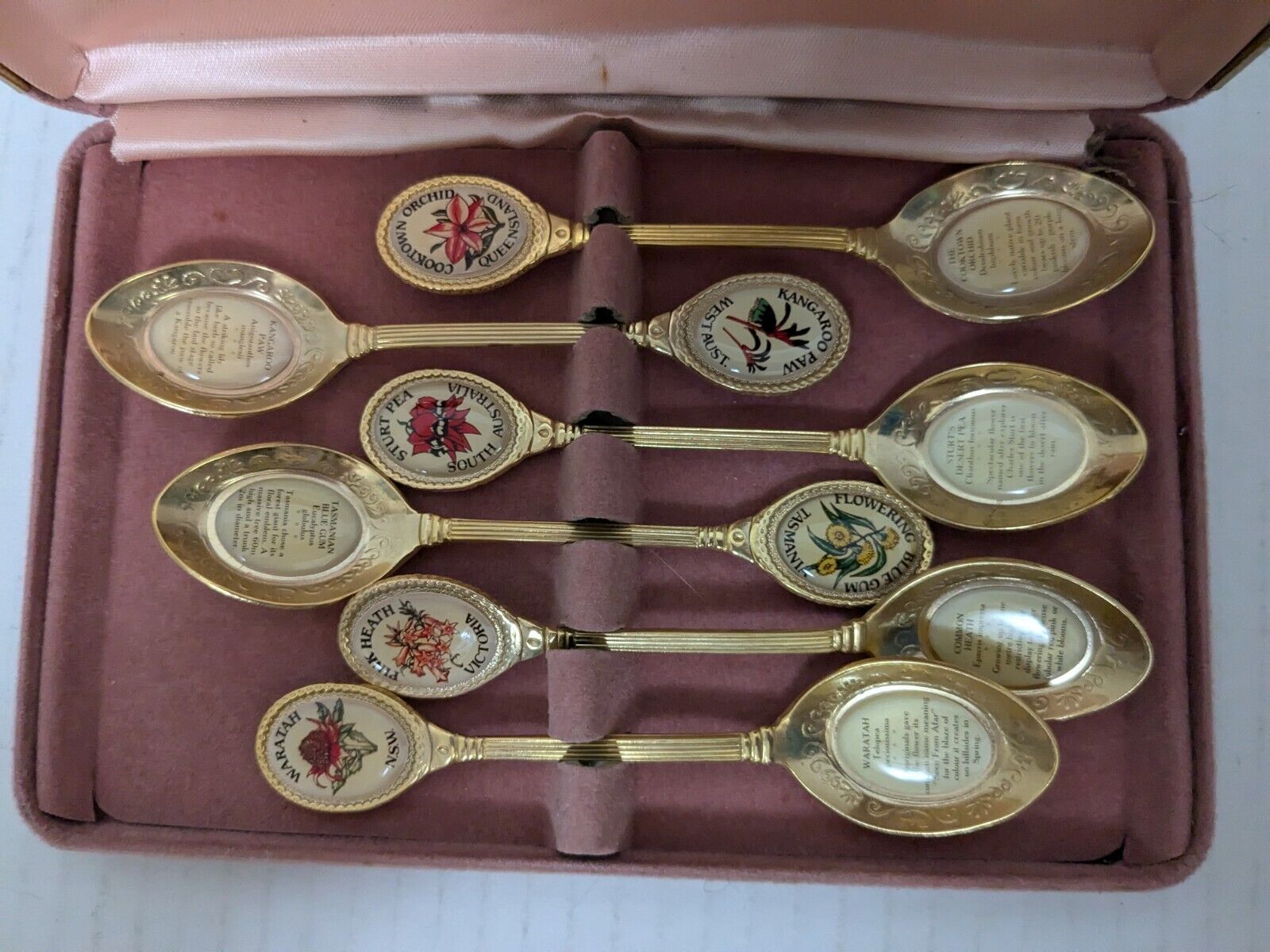 Vintage The Australian Gallery Series of 6 Collectors / Souvenir Spoons,...
