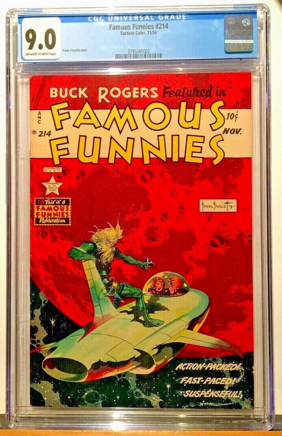 Famous Funnies Comics  #214 - Off-White to White pages - FRANK FRAZETTA