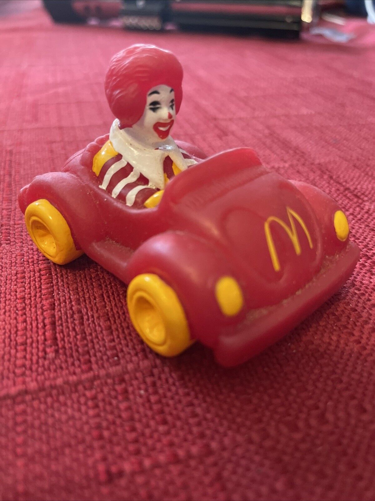 Vintage McDonald\'s Happy Meal Toy Ronald McDonald Rubber Car