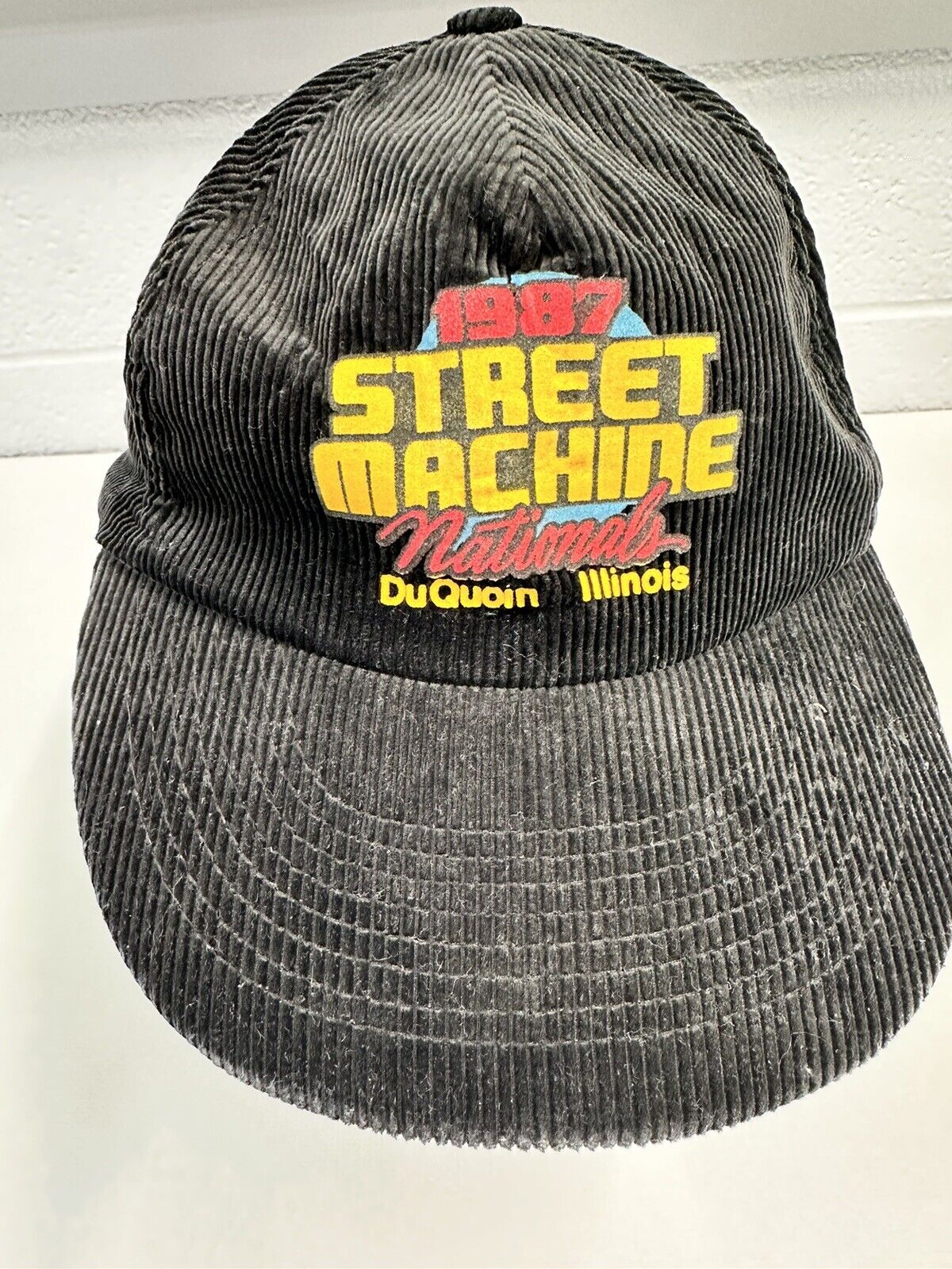 Vintage Street Machine Nationals Duquoin Illinois 1982 Black Hat