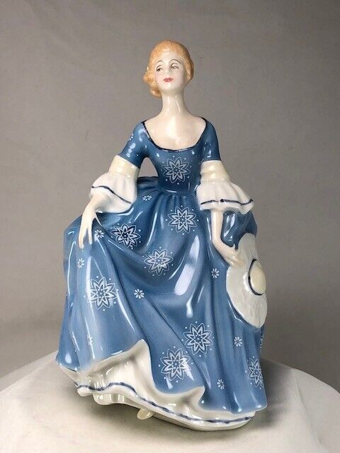 Delightful Royal Doulton Hilary Pale Blue Dress Peggy Davies Classics HN 2335