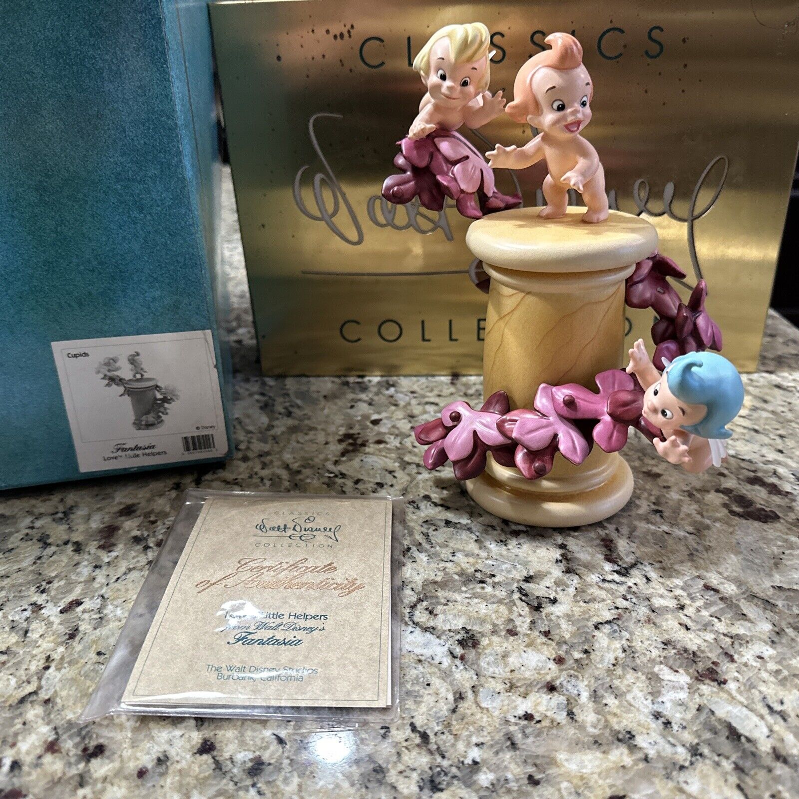 Walt Disney Classics Collection Fantasia Cupids - Love\'s Little Helpers BOX COA