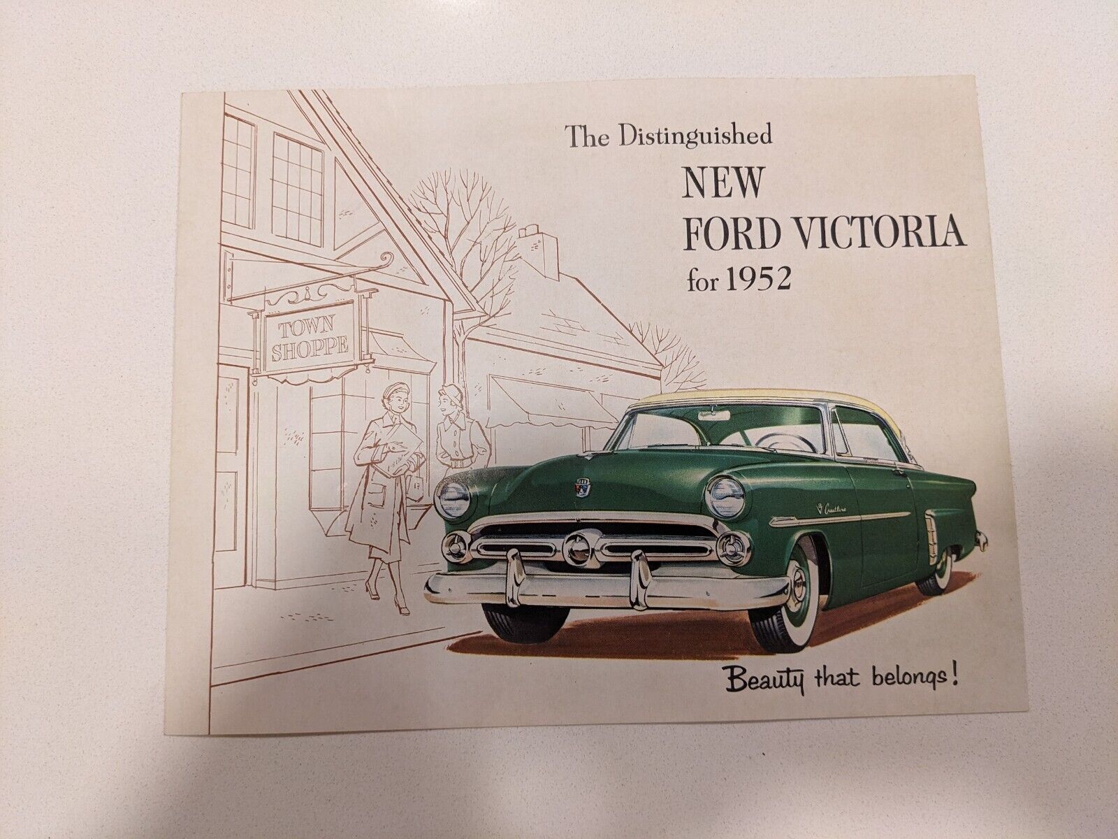 1952 Ford Victoria Sales Brochure, Tri Fold