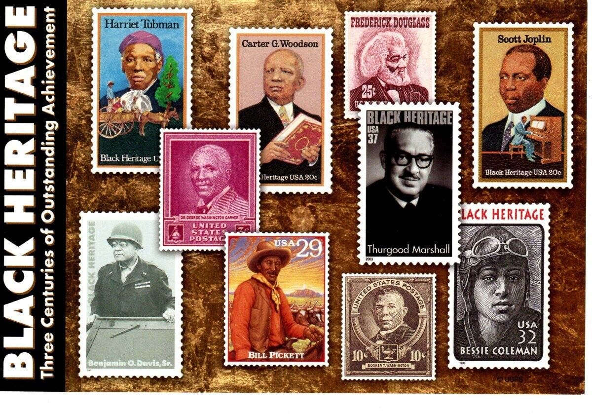 New Postcard USPS Stamp 2003 Black Heritage Thurgood Marshall Unposted #077g