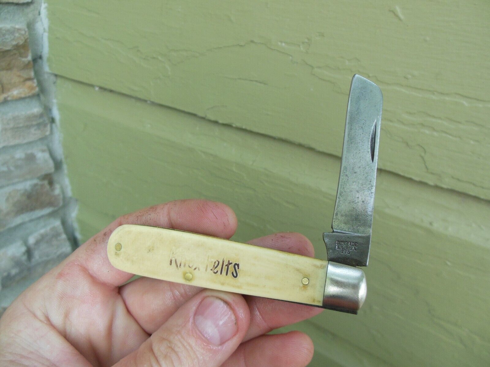 Vintage Schrade 175 Sheepsfoot CAMDEN MAINE Pocket Knife USA KNOXFELTS