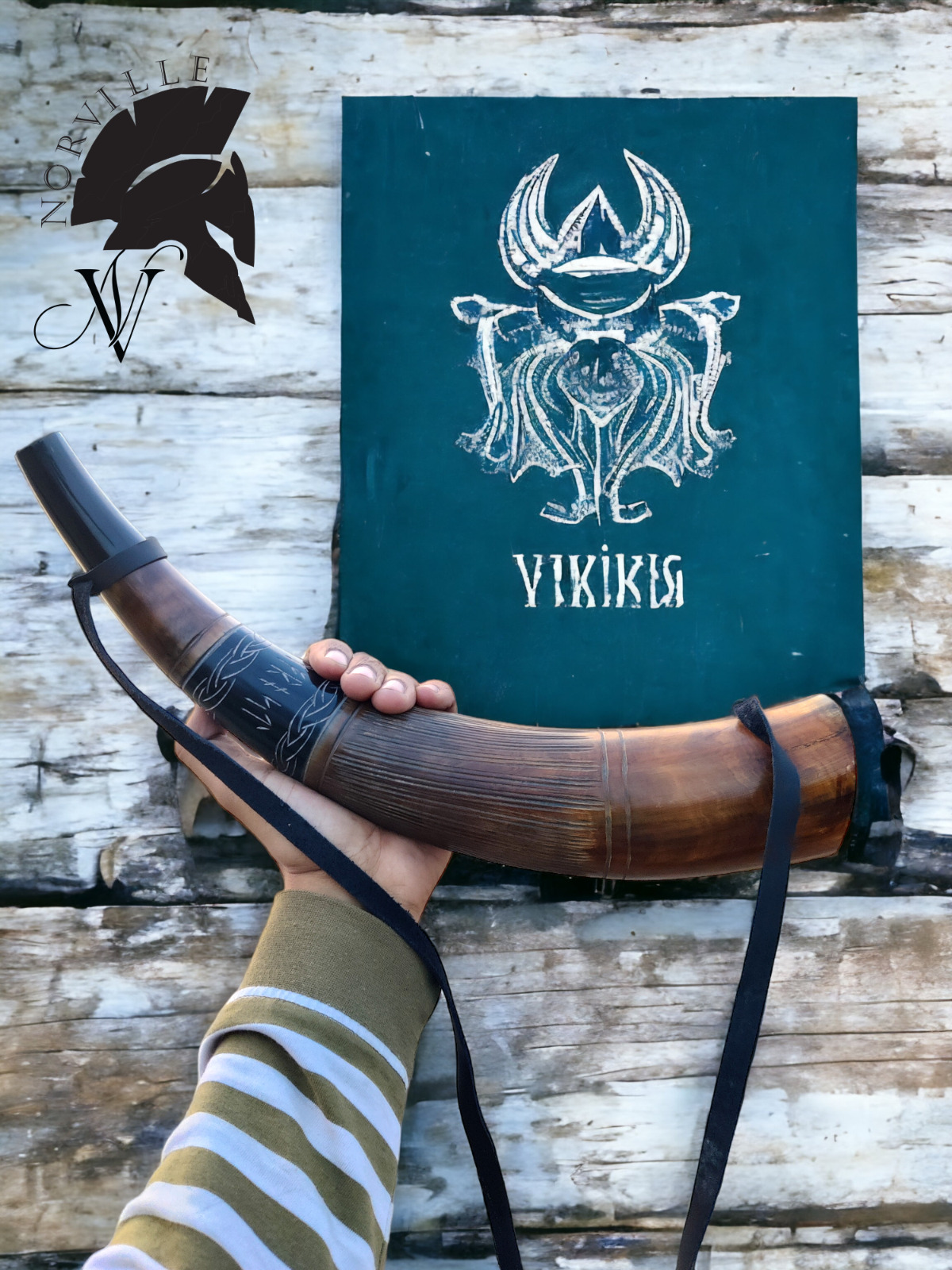 Viking Blow Horn Battle Handcrafted Viking Trumpet Cosplay blow Ancient Horn