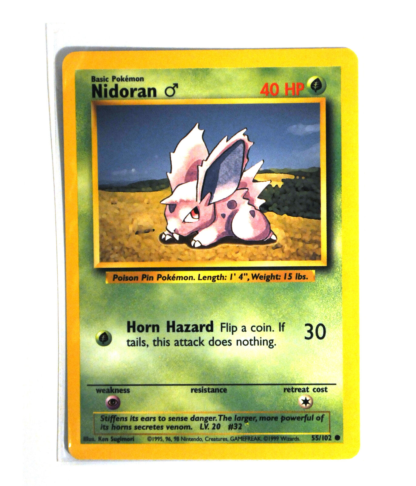 Nidoran 55/102 Base Set 1999 Pokemon Card NM