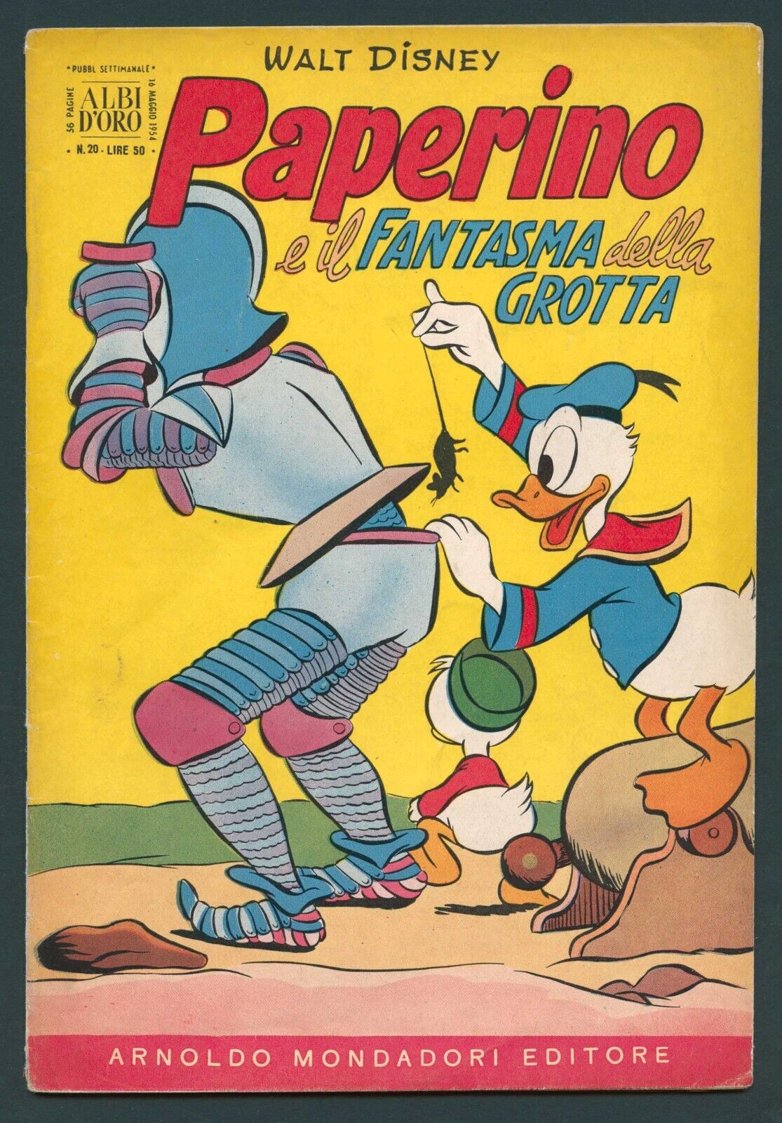 Four Color 159 Italian Donald Duck Ghost of the Grotto Barks Disney 1947 VG RARE