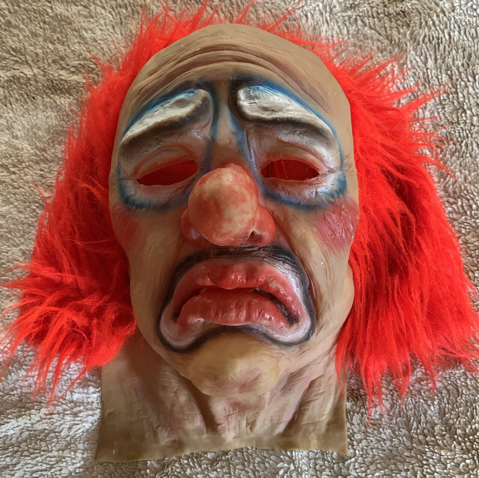 Rare Vintage 80’s Halloween Clown Mask Latex