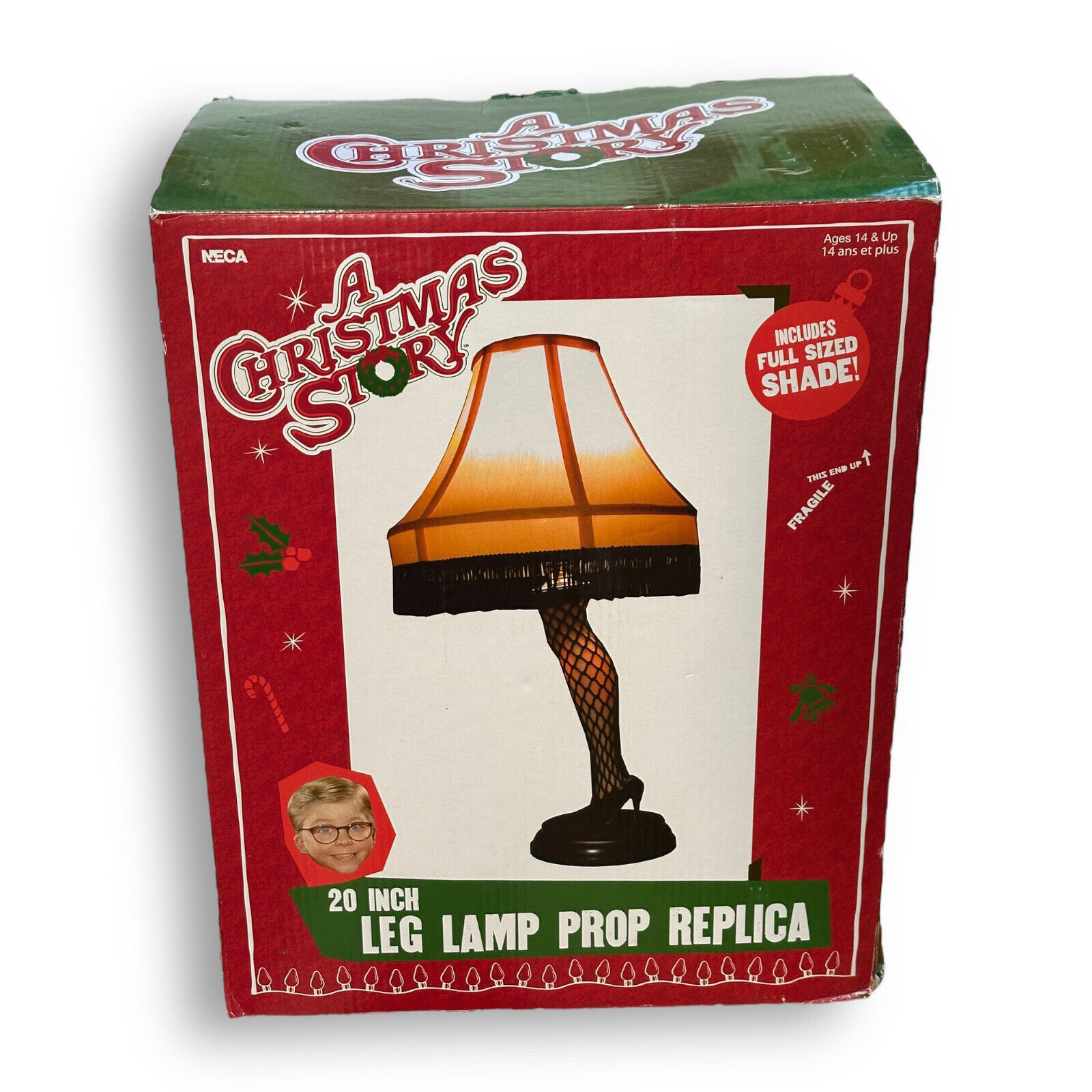 A Christmas Story Leg Lamp 20 Inch NECA Real Working Light Shade Xmas Movie Gift