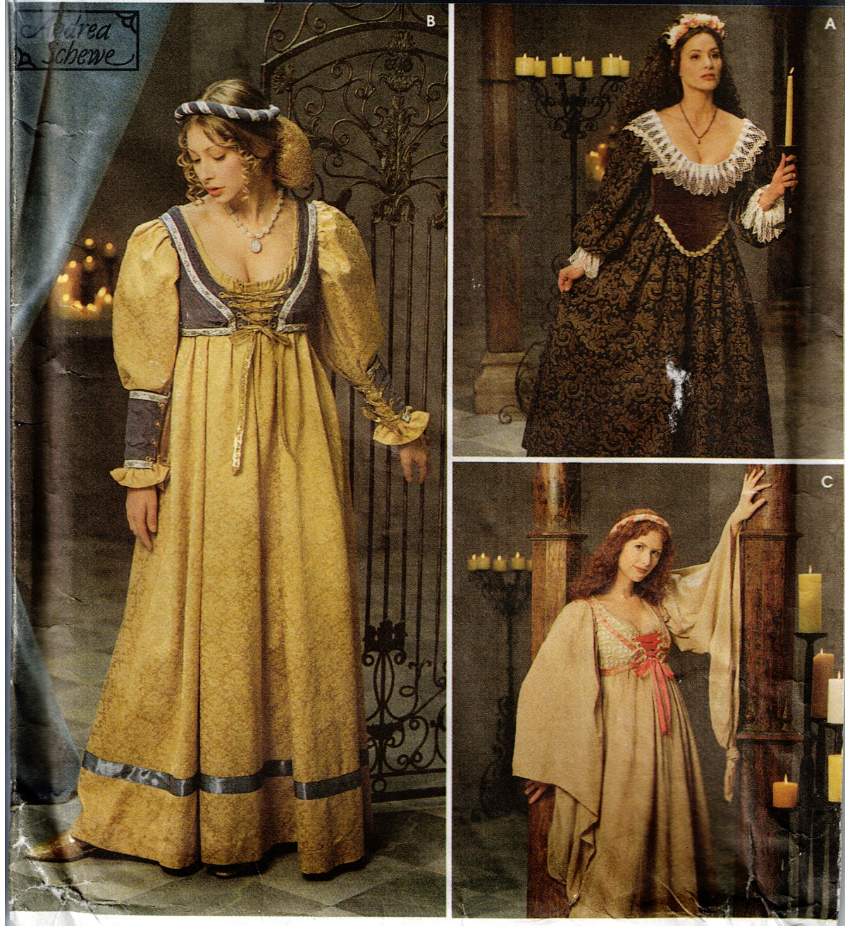 Simplicity 8192 Renaissance Medieval Dress Costume Pattern Size 16, 18, 20 Uncut